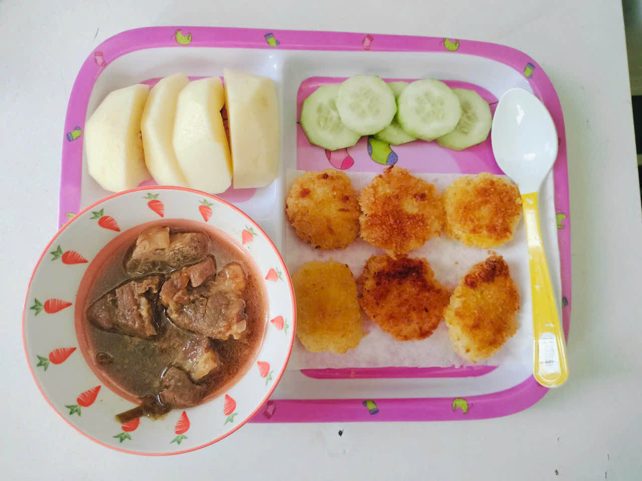 Cơm nguội chiên xù Chanh nấu 4